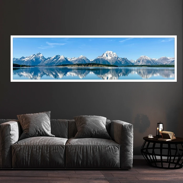 تابلو بکلیت طرح منظره دریاچه مدل کشیده W-7606