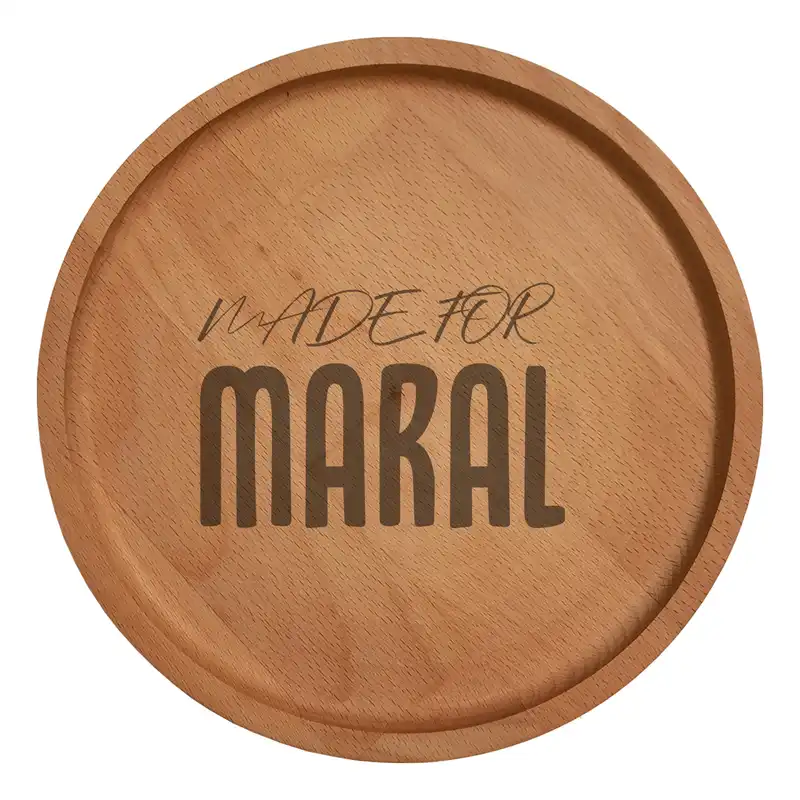 بشقاب چوبی مدل مارال