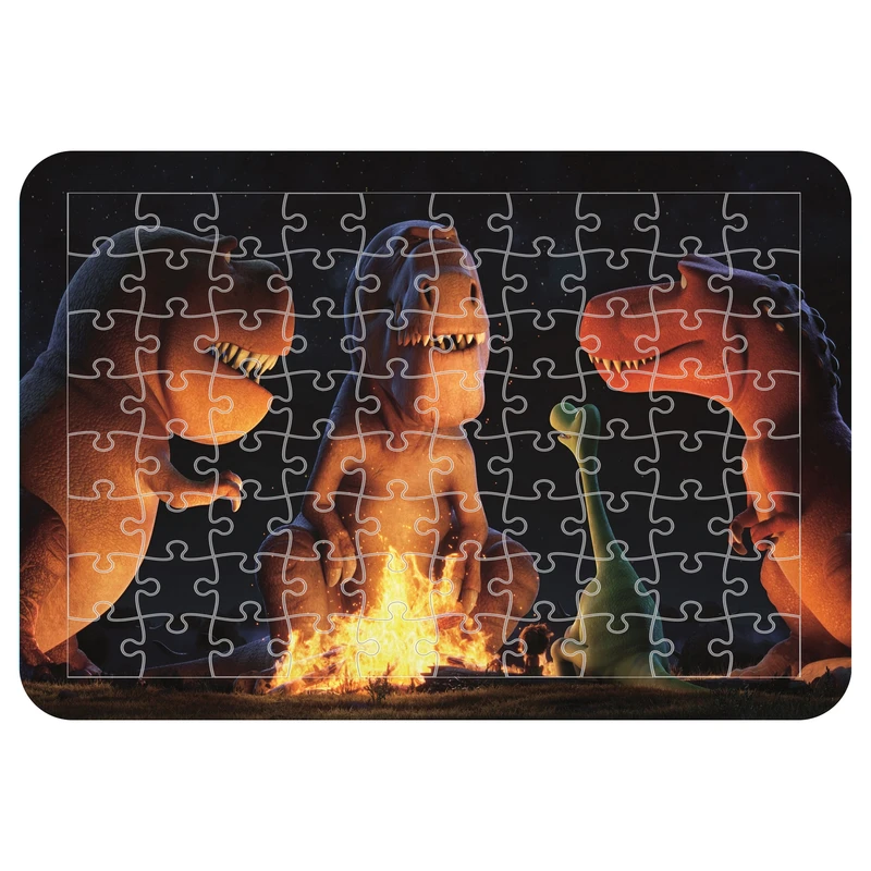 پازل 54 تکه اطلس آبی طرح کارتون دایناسور  مدل P1417