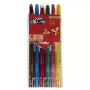 مداد شمعی 6 رنگ پنتر کد 122280