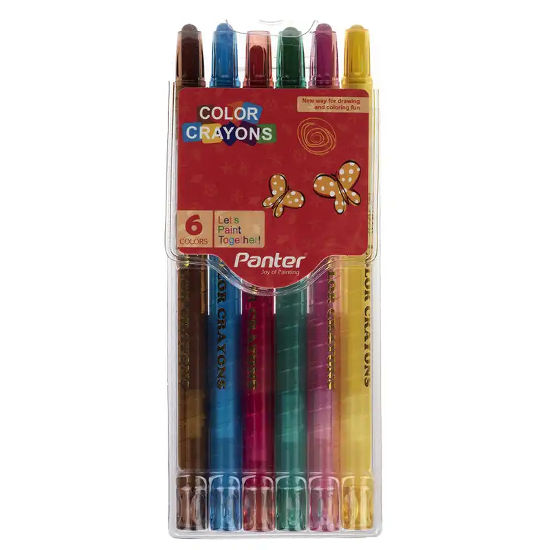 مداد شمعی 6 رنگ پنتر کد 122280