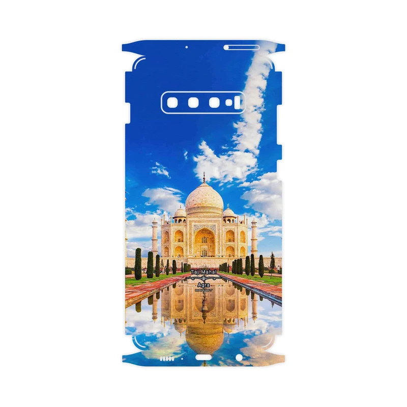 برچسب پوششی ماهوت مدل The Taj Mahal-FullSkin مناسب برای گوشی موبایل سامسونگ Galaxy S10 Plus