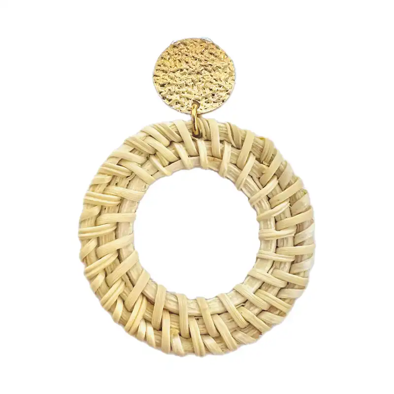 گوشواره زنانه مدل حصیری کد e0113