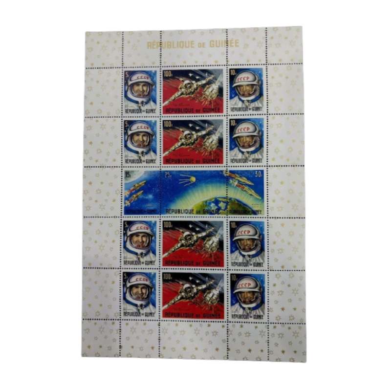 تمبر یادگاری مدل ایستگاه فضایی لونا 9 مجموعه 15 عددی تمبر یادگاری مدل ایستگاه فضایی لونا 9 مجموعه 15 عددی