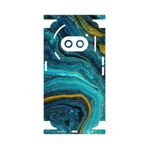 MAHOOT Turquoise marblewith golden streaks-FullSkin Cover Sticker for Nothing Phone 2a