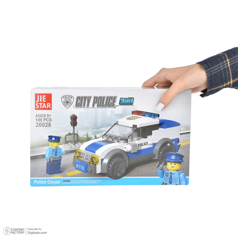 ساختنی 109 تکه جای استار طرح ماشین پلیسی مدل 20028