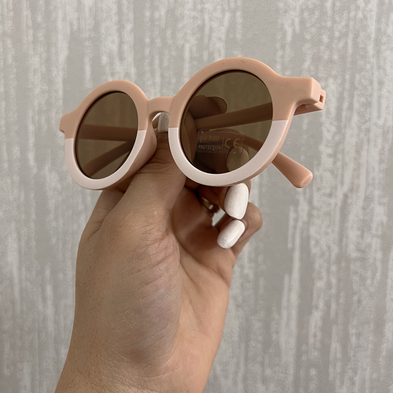 عینک آفتابی بچگانه مدل گرد فانتزی کد 2C WIT PIN
