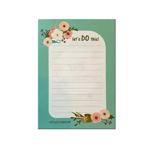 کاغذ یادداشت کیچ بوک مدل Lets do this طرح گل 101