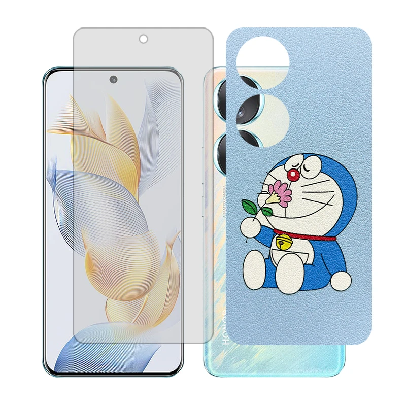 محافظ صفحه نمایش شفاف گلس مدل Together مناسب برای گوشی موبایل آنر 90 به همراه برچسب پوششی پشت گوشی