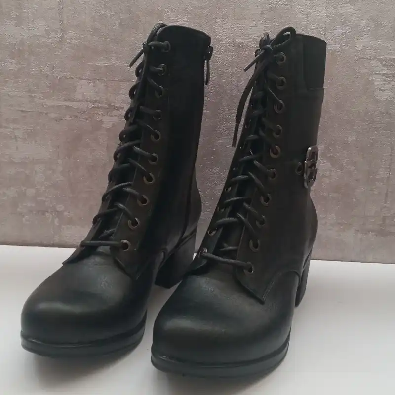 نیم بوت زنانه مدل سربازی