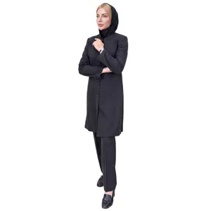 مانتو و شلوار زنانه اداری یقه گرد دیپلمات کد 526