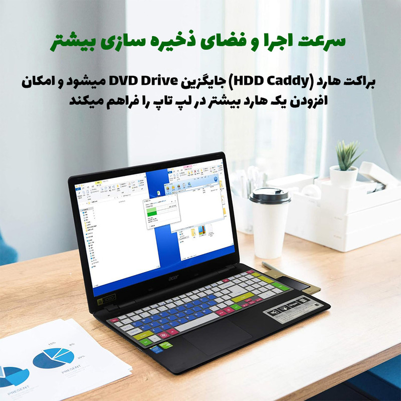 براکت هارد اینترنال ونتولینک مدل Caddy 12.7mm