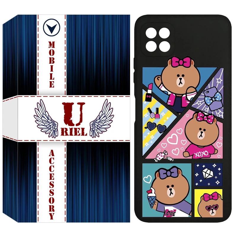 کاور یوریل مدل KSH کد 13 طرح Brown مناسب برای گوشی موبایل سامسونگ Galaxy A22 5G