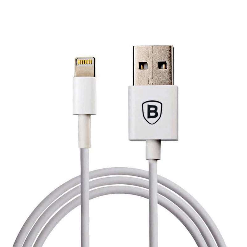 کابل تبدیل USB به لایتنینگ باسئوس مدل Plug Free طول 2 متر