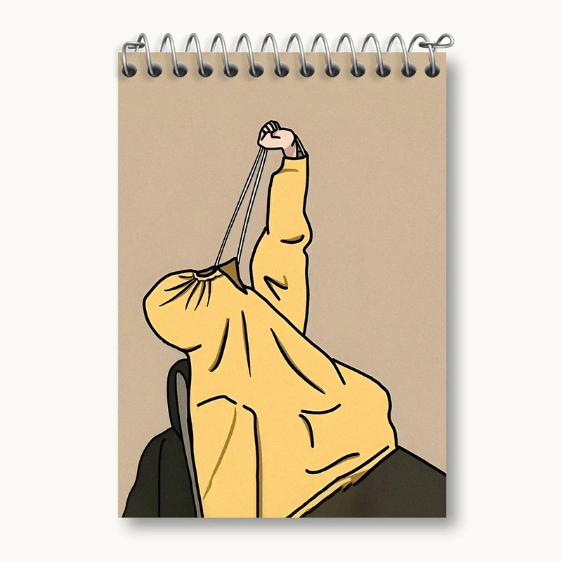 دفتر یادداشت 50 برگ خندالو طرح دخترانه فانتزی کد N2725