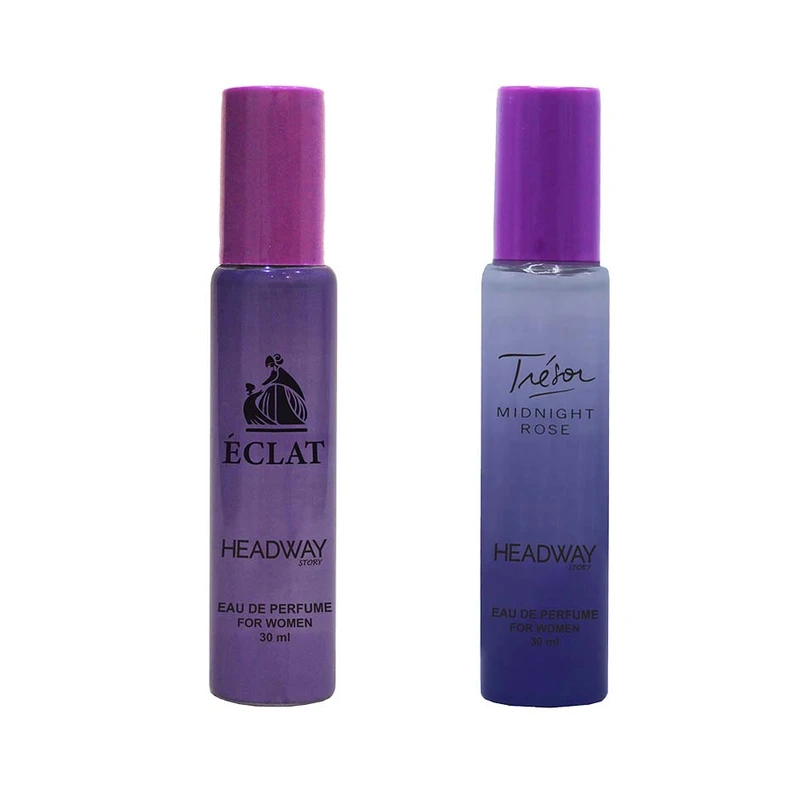 عطر جیبی زنانه هدوی استوری مدل لانکوم میدنایت رز و لانوین اکلت حجم 30 میلی لیتر مجموعه 2 عددی