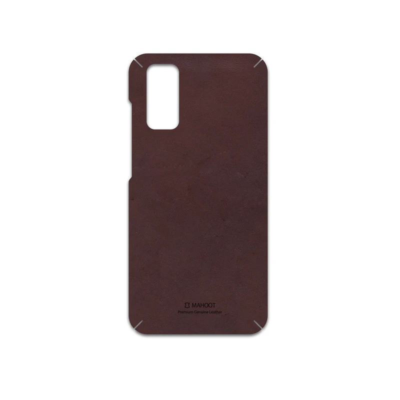 برچسب پوششی ماهوت مدل Matte-Dark-Brown-Leather مناسب برای گوشی موبایل سامسونگ Galaxy S20