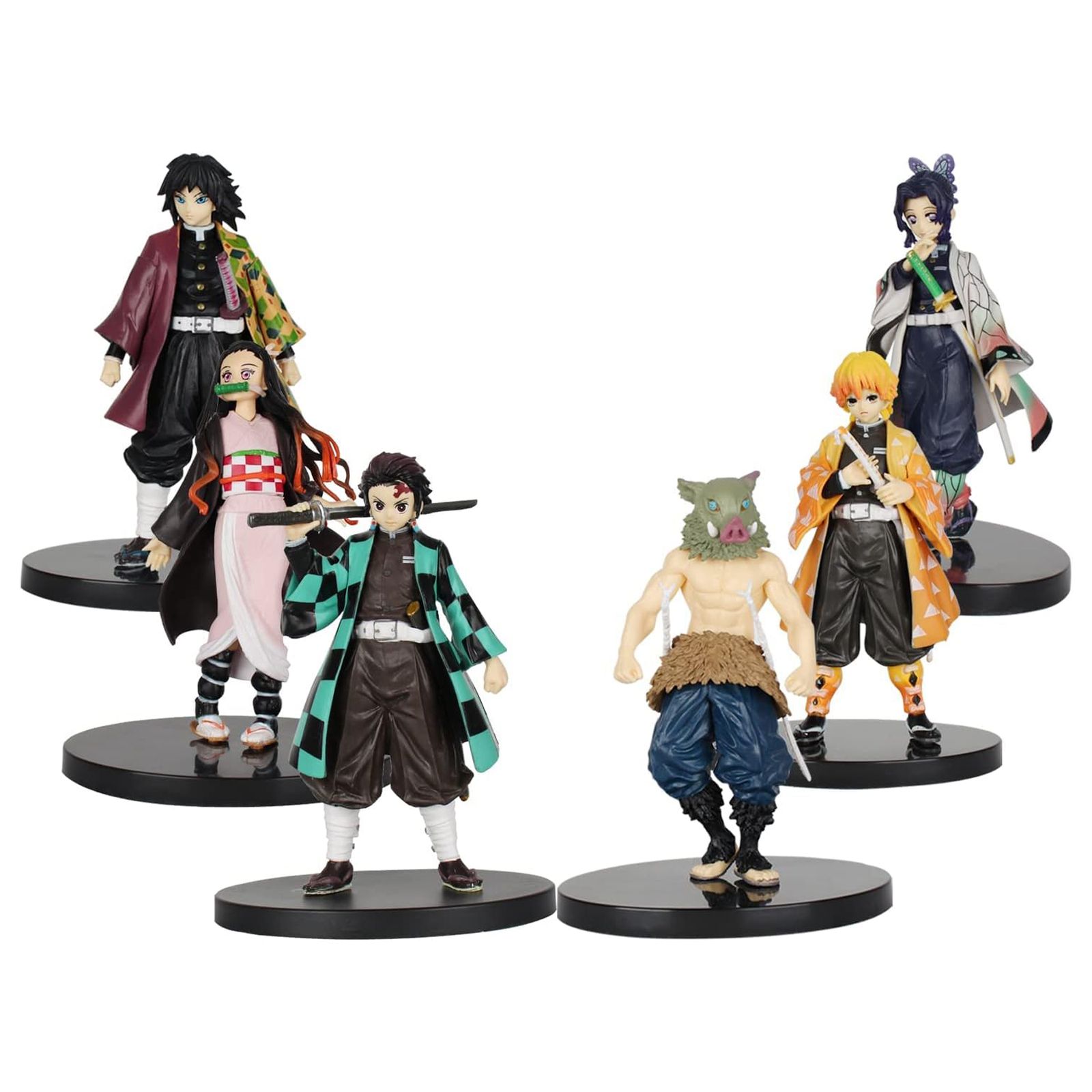 فیگور مدل شیطان کش طرح تانجیرو و نزوکو مجموعه 6 عددی -  - 2