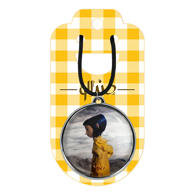 گردنبند خندالو مدل مادر فولاد زره و کورالاین Coraline کد 2076620771
