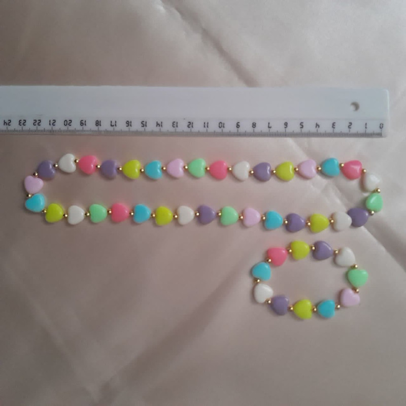 نیم ست دخترانه مدل قلبی