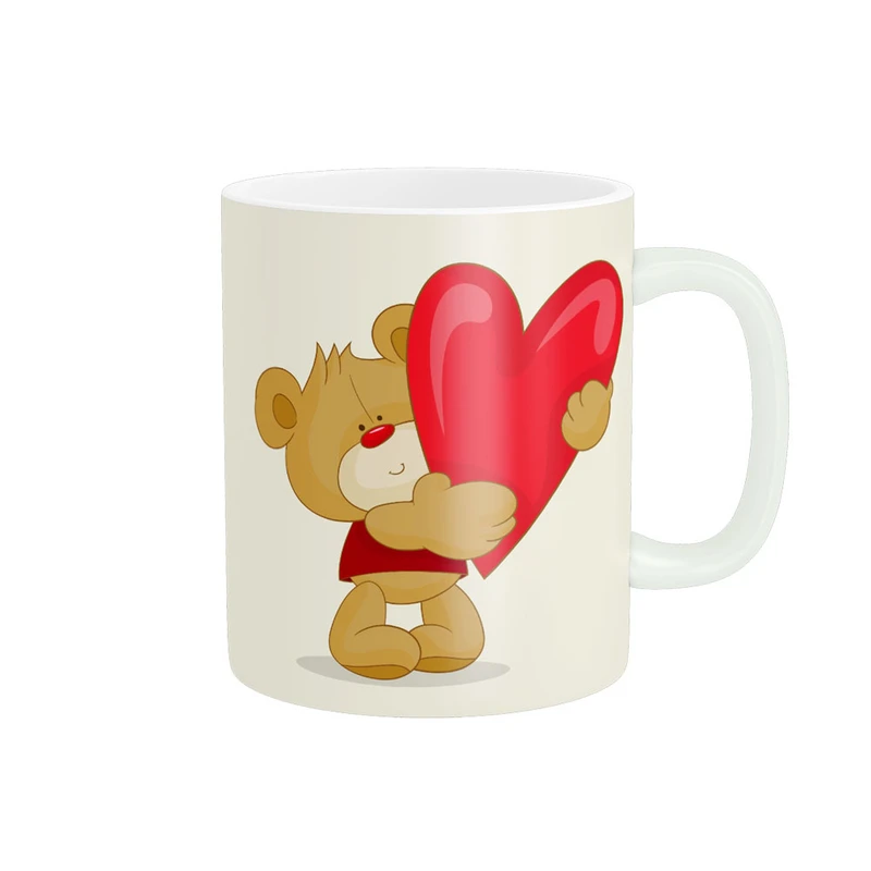 ماگ پادآفرین مدل عشق طرح قلب LOVE کد p6366