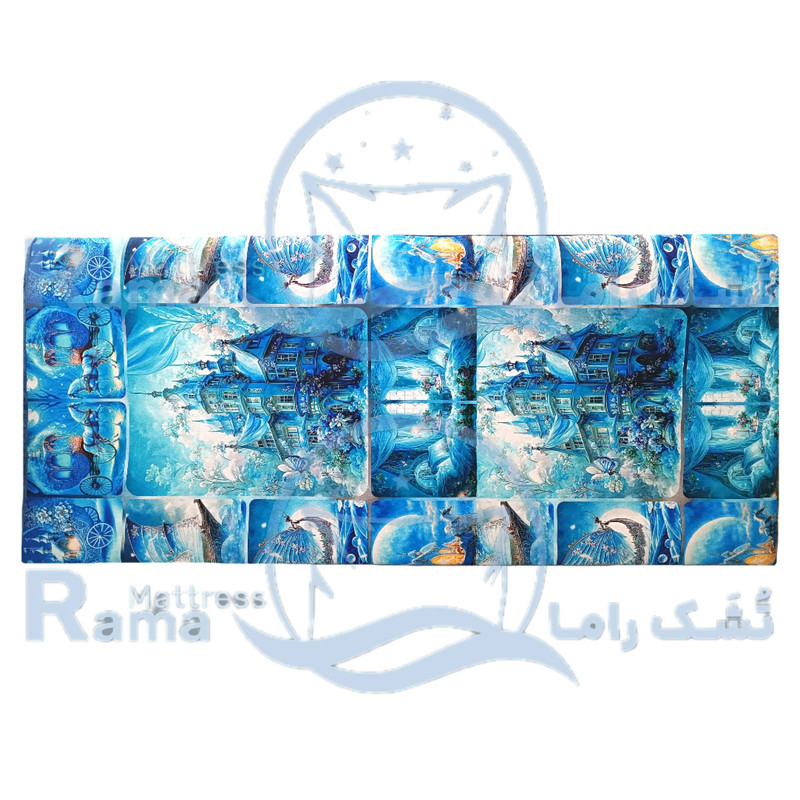 تشک مهمان مدل لوکس طرح قصر رویایی کد 36 یک نفره سایز 90×190 سانتی متر