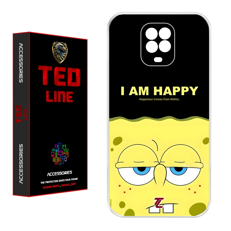 کاور تد لاین طرح باب اسفنجی کد 1126 مناسب برای گوشی موبایل شیائومی Redmi Note 9S / Note 9 Pro