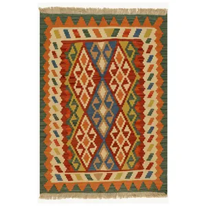 گلیم دستبافت یک متری مدل قشقایی کد 999057