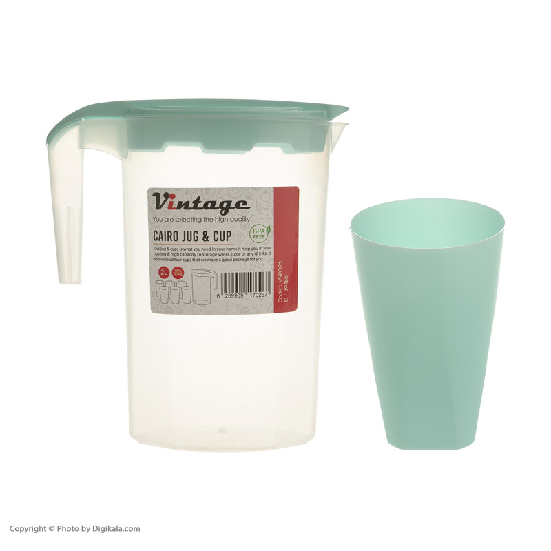 سرویس پارچ و لیوان 7 پارچه لومینارک مدل ROMANTIQUE