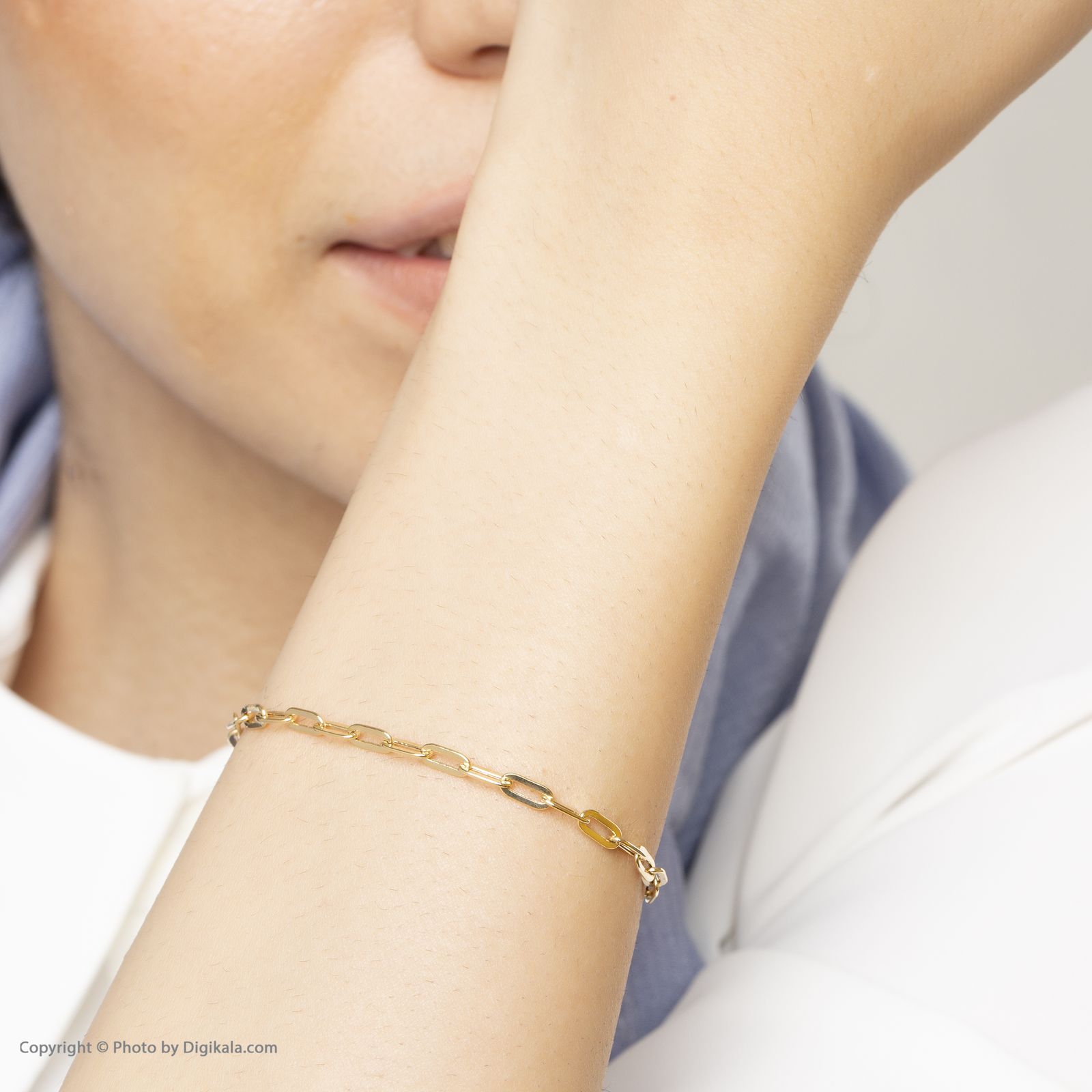دستبند طلا 18 عیار زنانه کاپانی کد KB014 -  - 9
