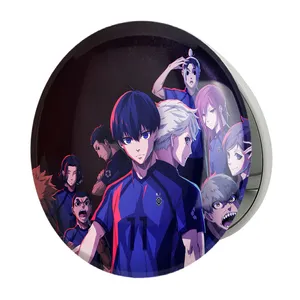 آینه جیبی خندالو طرح انیمه بلو لاک Blue Lock مدل تاشو کد 24405 