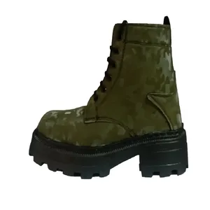 نیم  بوت زنانه مدل آیلار کد 001 رنگ سبز یشمی