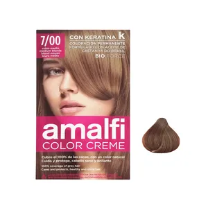 کیت رنگ مو آمالفیشماره 7/00 حجم 50 میلی لیتر رنگ بلوند قهوه ای