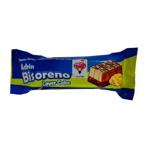  کیک موزی با روکش کاکائو لایه ای آدرین - 50 گرم بسته 24 عددی