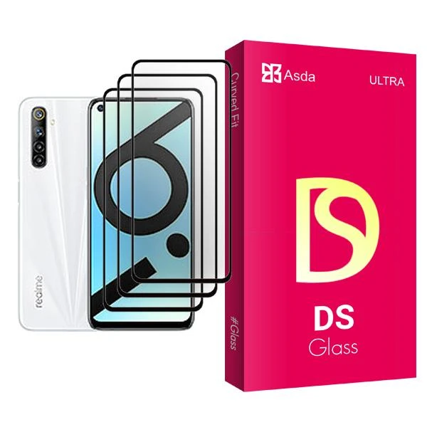 محافظ صفحه نمایش آسدا مدل DS Glass MIX003 مناسب برای گوشی موبایل ریلمی 6i (India) بسته سه عددی