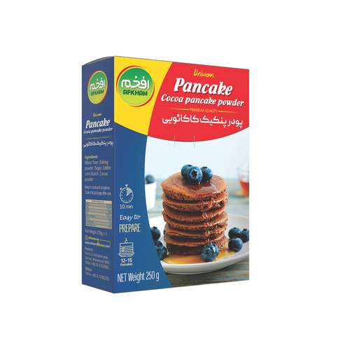 پودر پنکیک کاکائویی افخم - 250 گرم