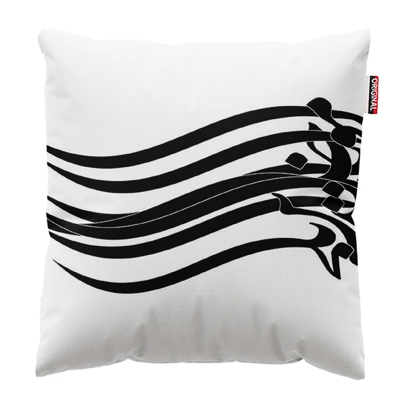 کوسن پاد آفرین مدل نقاشی خط سایز 30*30 سانتی متر