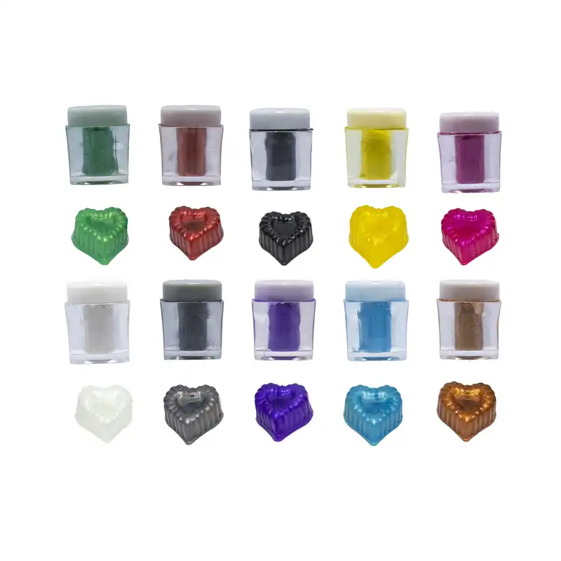 پودر رنگ رزین اپوکسی مدل Mica Pearl حجم 10 میلی لیتر بسته 10 عددی