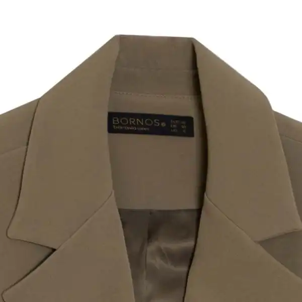 کت زنانه برنس مدل السانا رنگ سدری