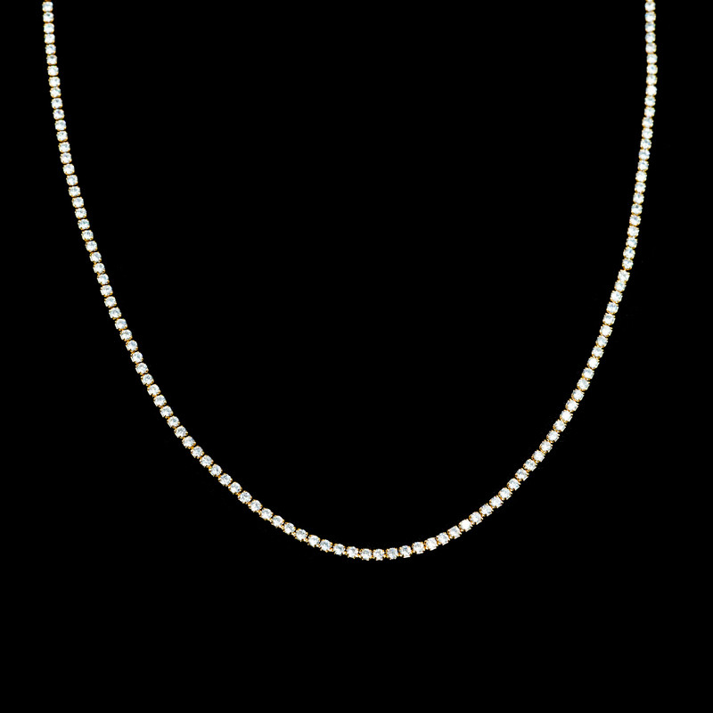 گردنبند دخترانه مدل نگین دار گردنبند دخترانه مدل نگین دار