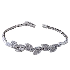 دستبند نقره زنانه بازرگانی میلادی کد DP_364