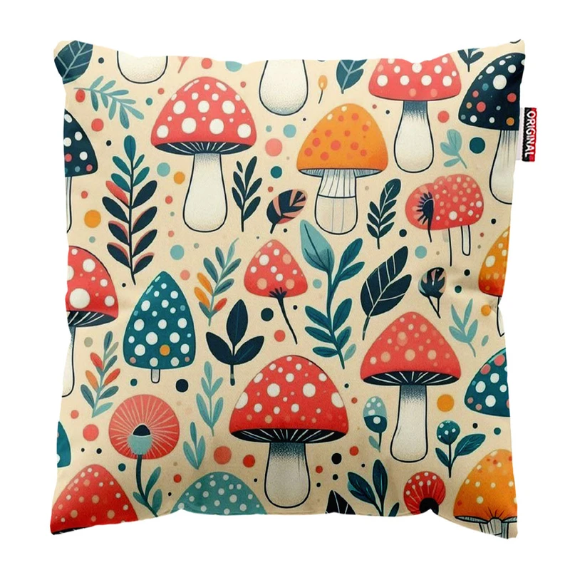 کوسن پاد آفرین طرح قارچ سایز 30*30 سانتی متر کد 777