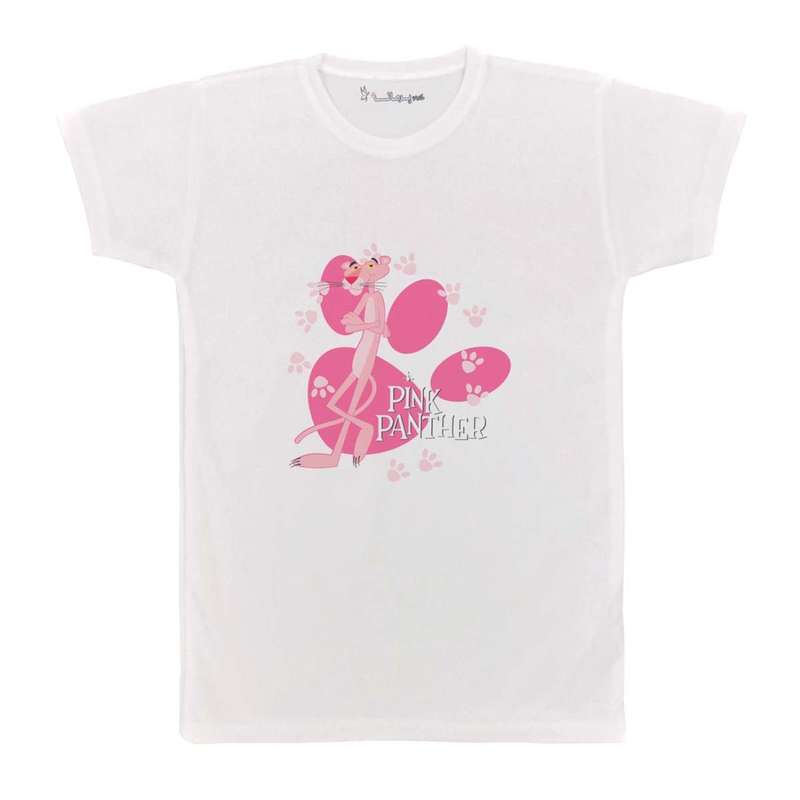 تی شرت بچگانه پرمانه طرح پلنگ صورتی کد pmt.4719