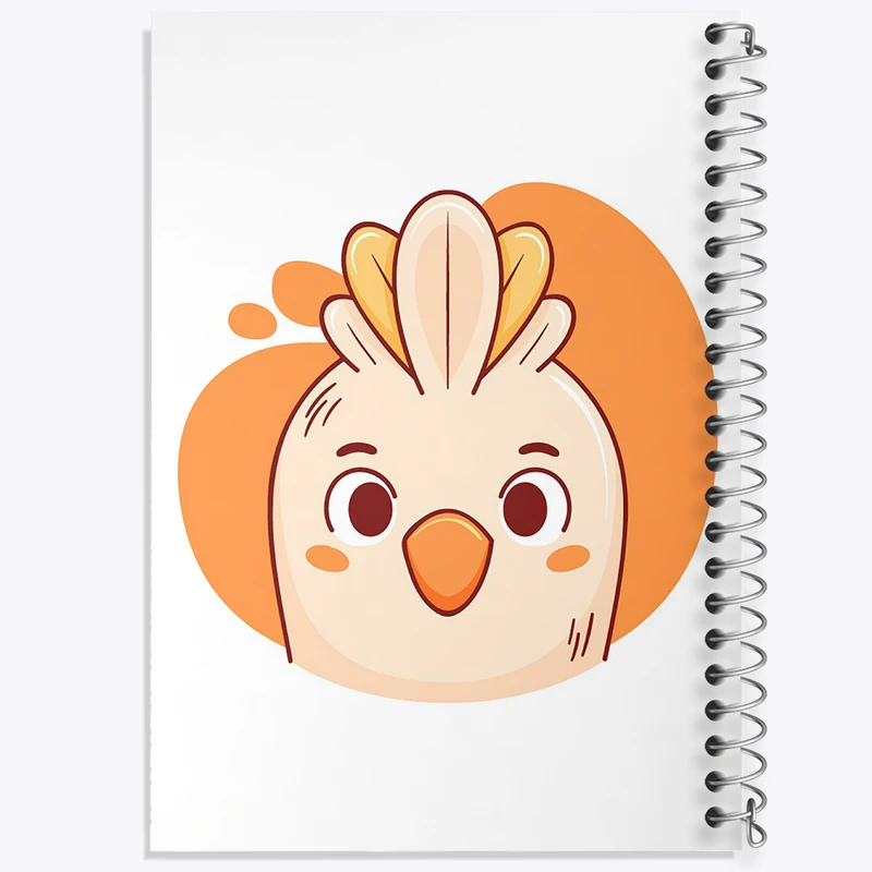 دفتر شطرنجی 50 برگ خندالو مدل جوجه حیوانات بامزه کد 37141