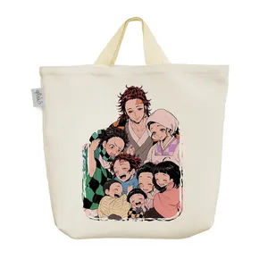 ساک خرید خندالو مدل انیمه شیطان کش Demon Slayer کد 5367