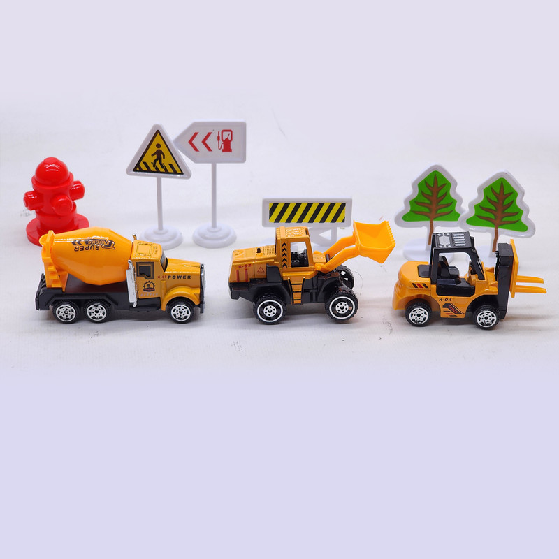 کیت ماشین بازی مدل راهسازی engineering مجموعه 9 عددی