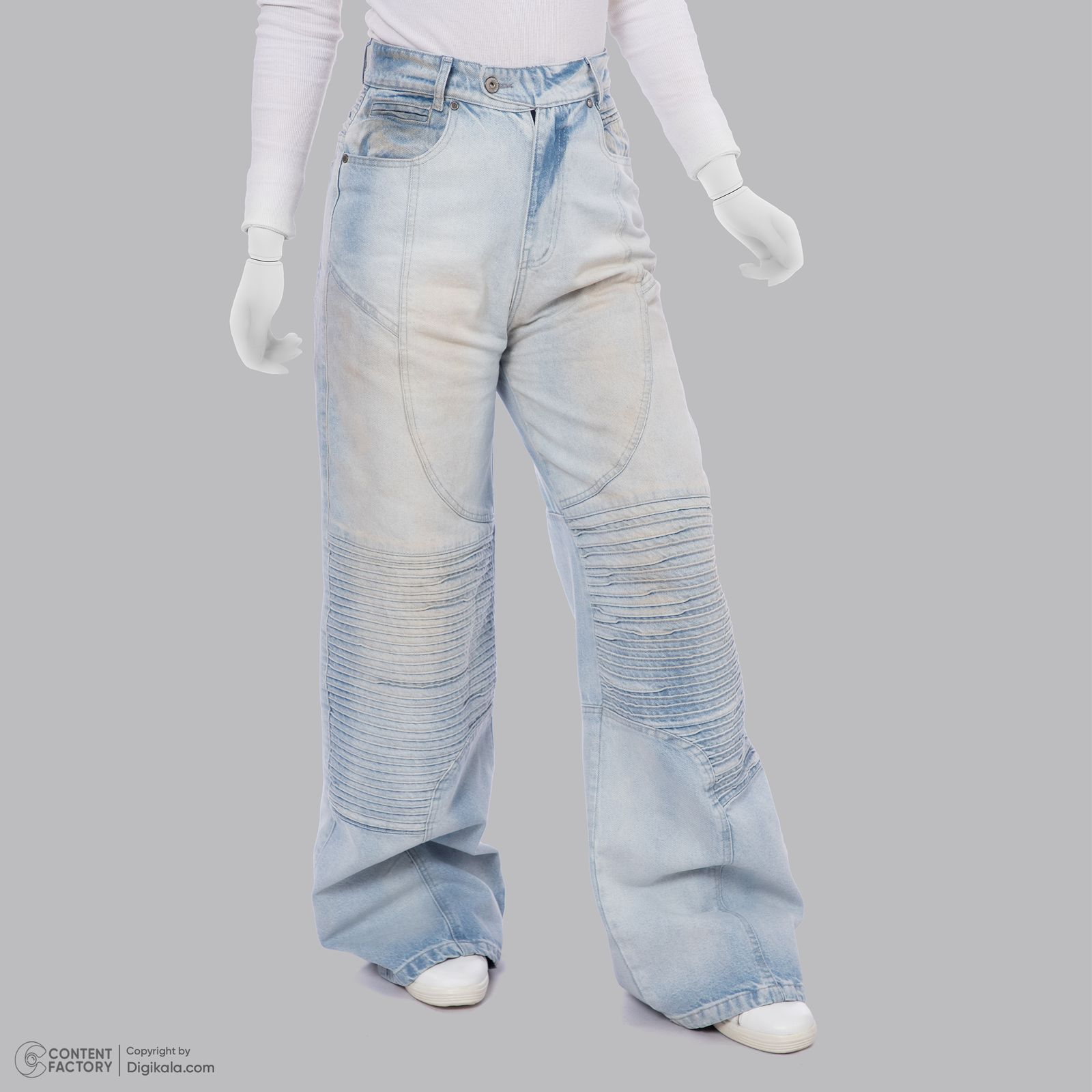 شلوار جین بگ زنانه لوسیفر مدل W22129 -  - 2