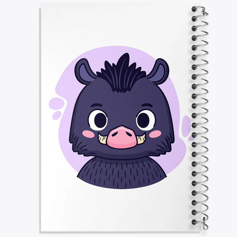 دفتر ژورنال نویسی 50 برگ خندالو مدل نقطه ای طرح حیوانات بامزه کد 37164