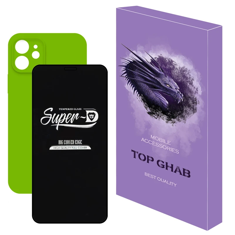 کاور تاپ قاب مدل 2SDL مناسب برای گوشی موبایل اپل iPhone 12 به همراه محافظ صفحه نمایش