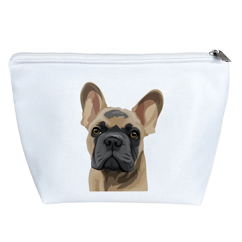 کیف لوازم آرایش دخترانه خندالو مدل سگ نژاد فرنچ بولداگ کد 2900